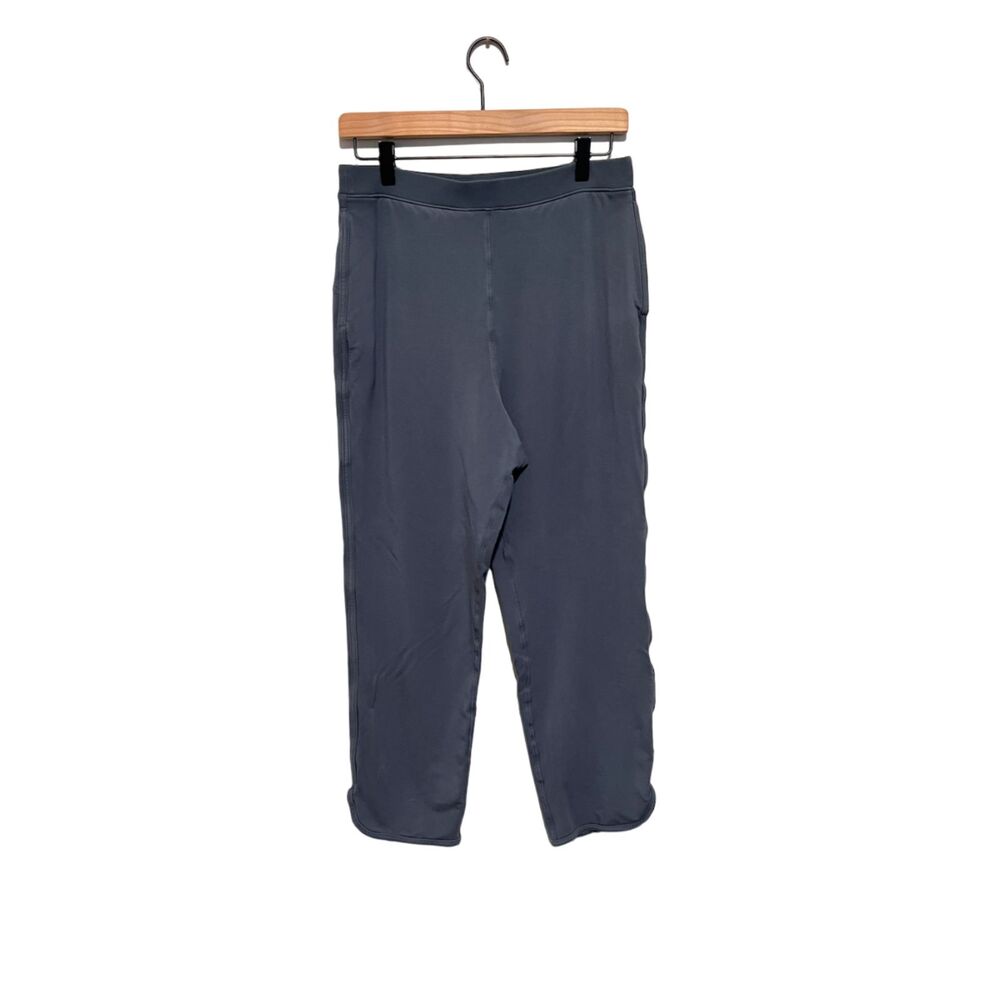 Lululemon Every Moment Pant Blue Modal French Terry 7/8 Size 8